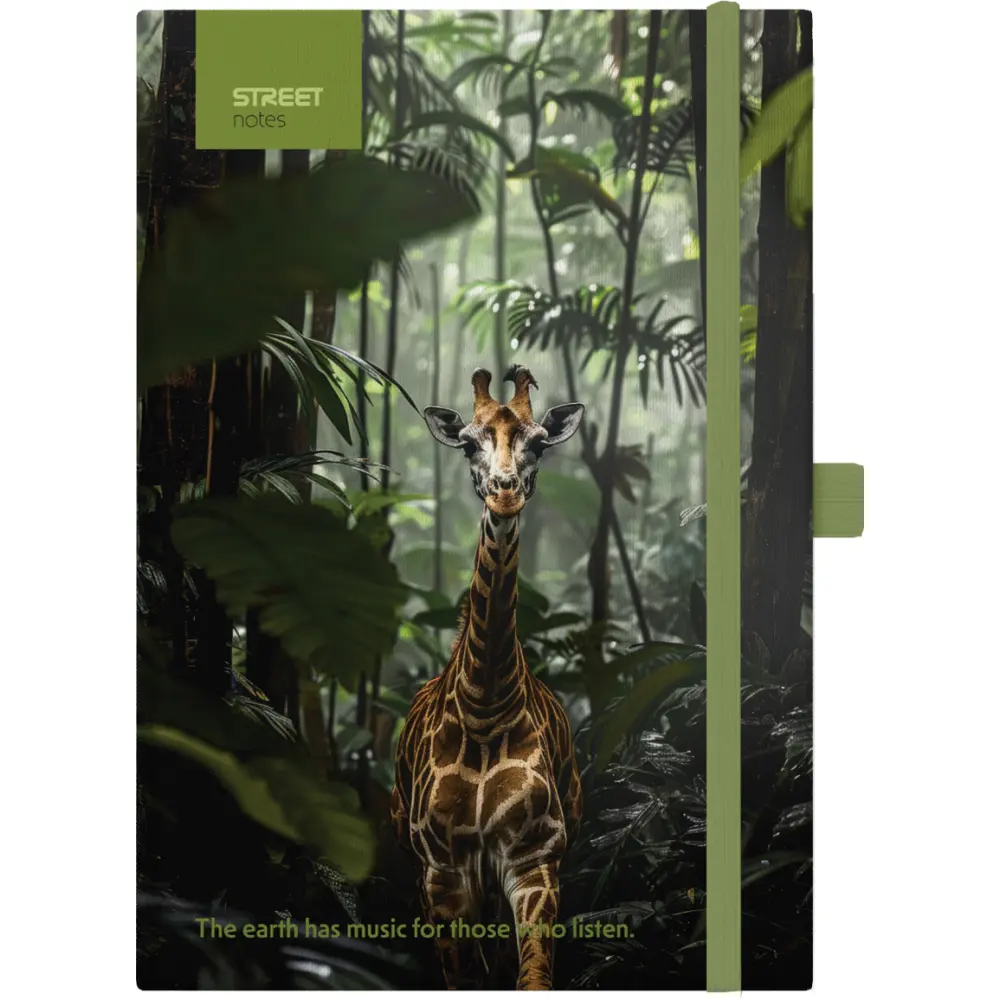 NOTES Z ELASTIKO ANIMALS GIRAFFE A5 96L