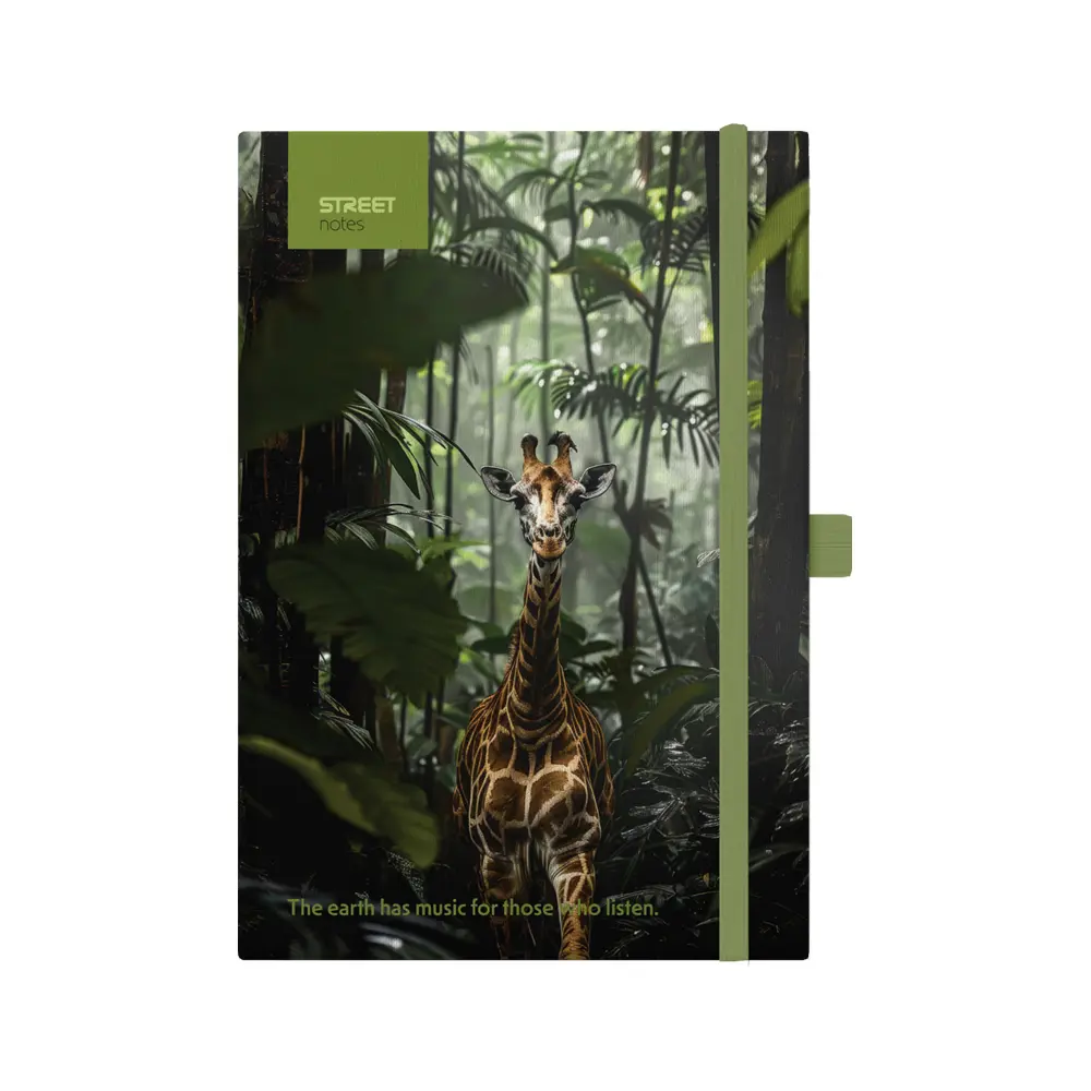 NOTES Z ELASTIKO ANIMALS GIRAFFE A6 96L
