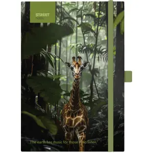 NOTES Z ELASTIKO ANIMALS GIRAFFE A6 96L