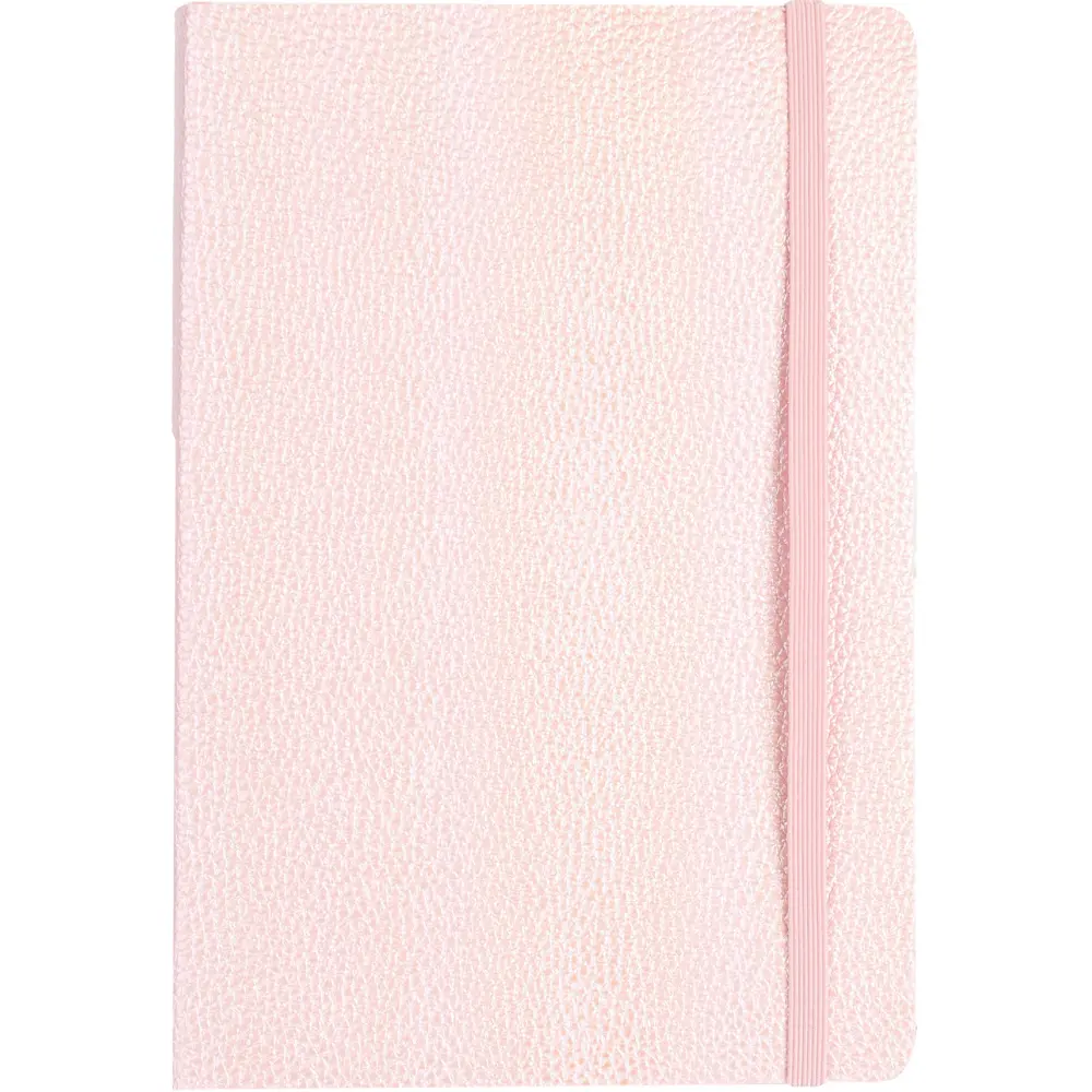 Notes z elastiko Shiny Pink A5