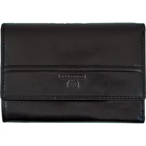 Usnjena denarnica Leonardo ženska črna