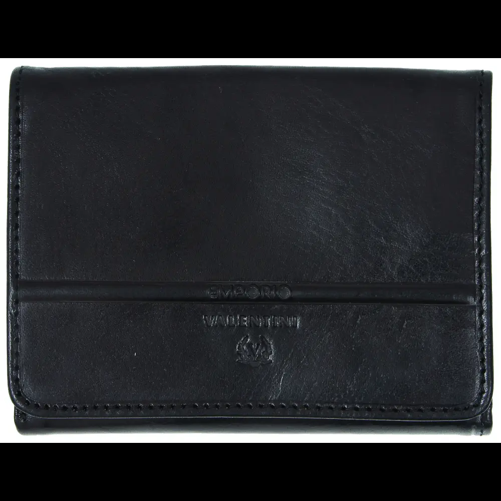 Usnjena denarnica Valentini ženska črna