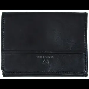 Usnjena denarnica Valentini ženska črna