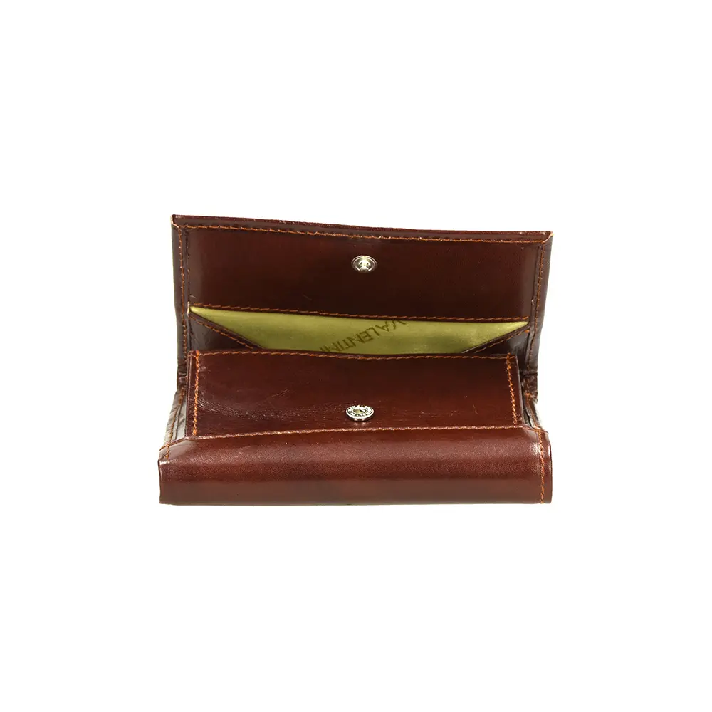 Usnjena denarnica Valentini ženska rjava