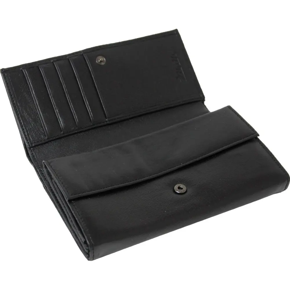 Usnjena denarnica moška črna