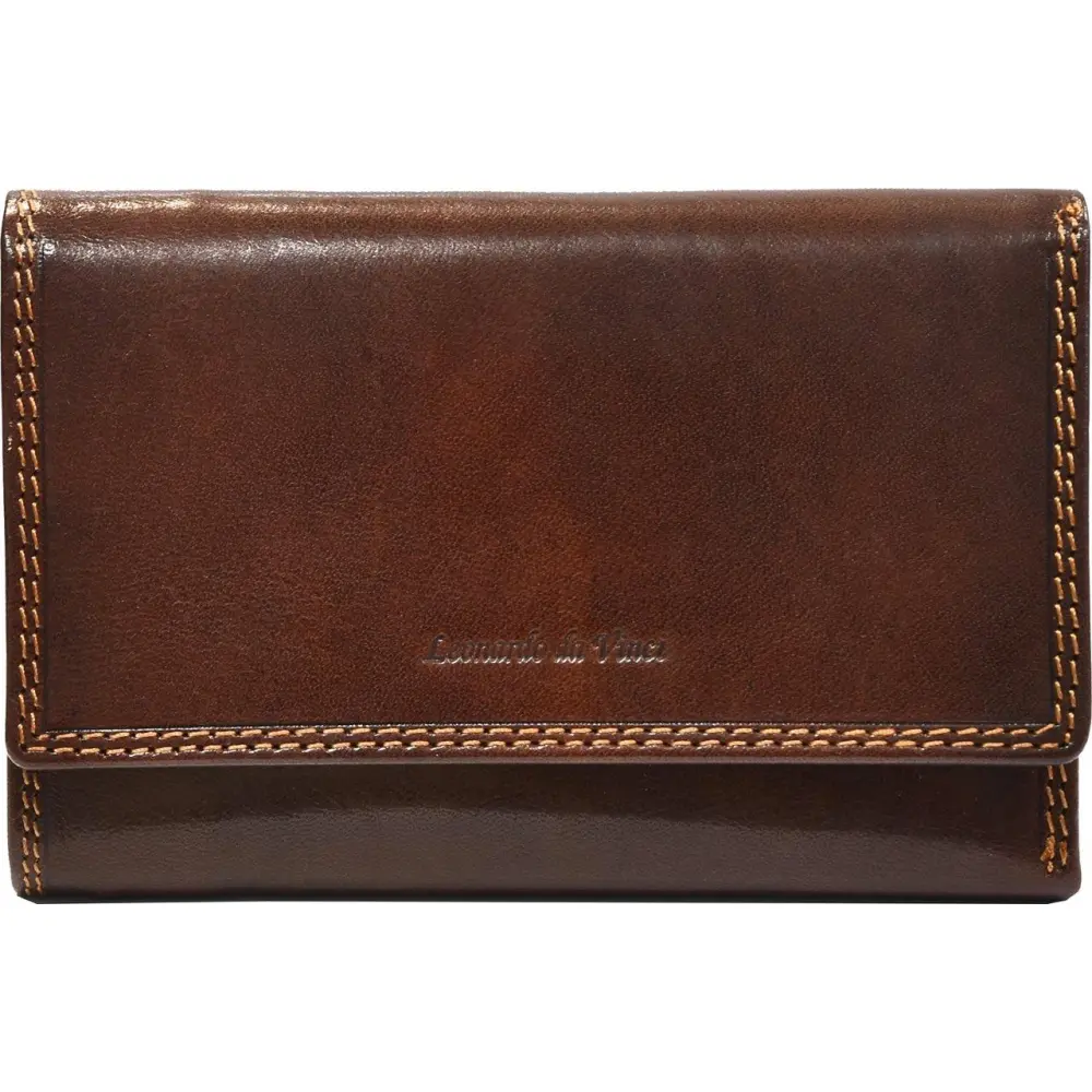 Usnjena denarnica ženska rjava