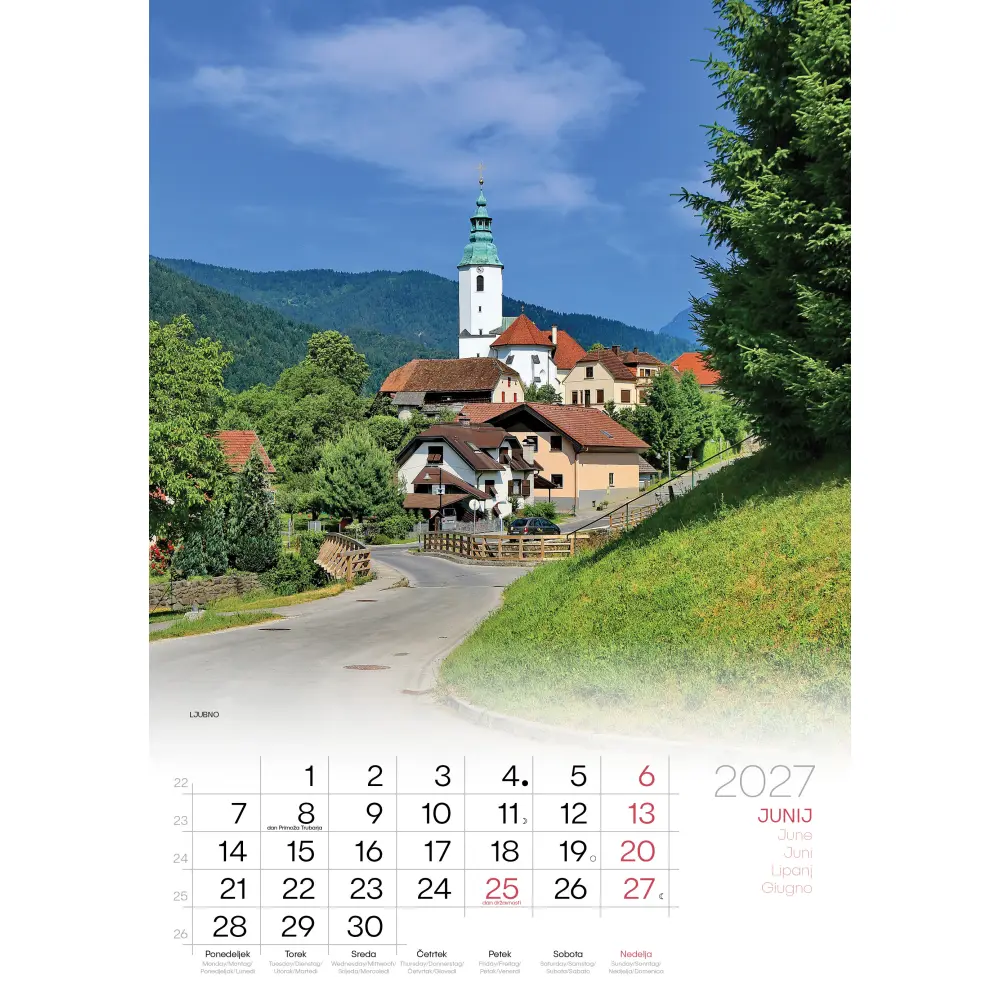 KOLEDAR BISERI SLOVENIJE 2027