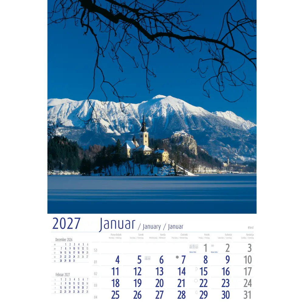 KOLEDAR SLOVENIJA 2027