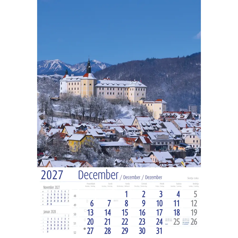 KOLEDAR SLOVENIJA 2027
