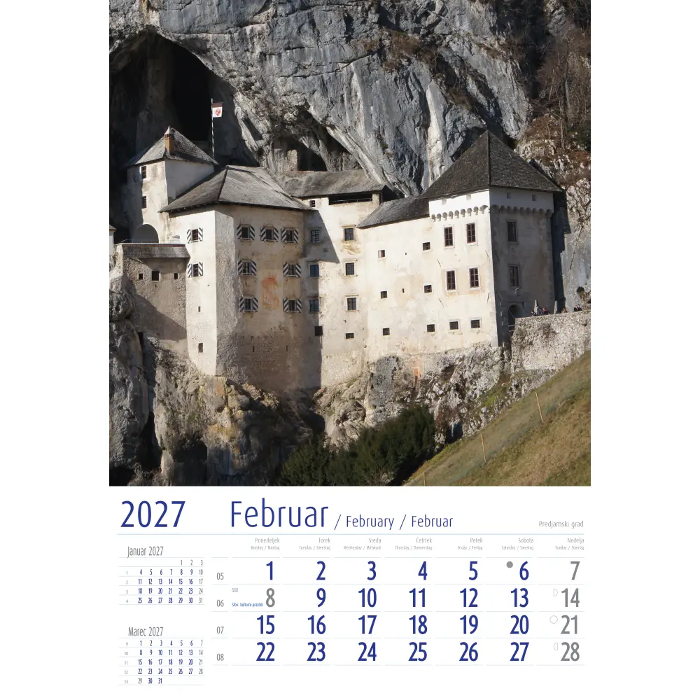 KOLEDAR SLOVENIJA 2027