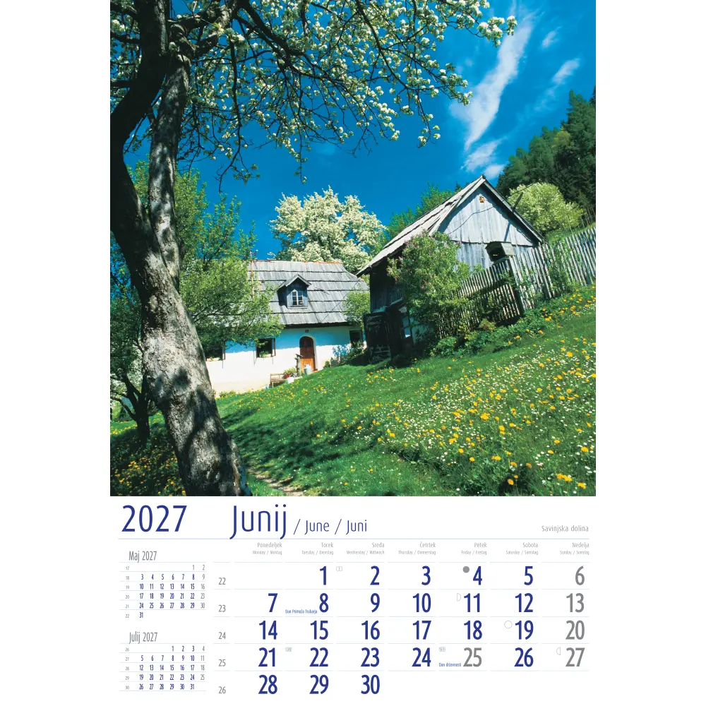 KOLEDAR SLOVENIJA 2027