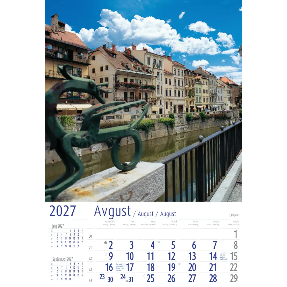 KOLEDAR SLOVENIJA 2027