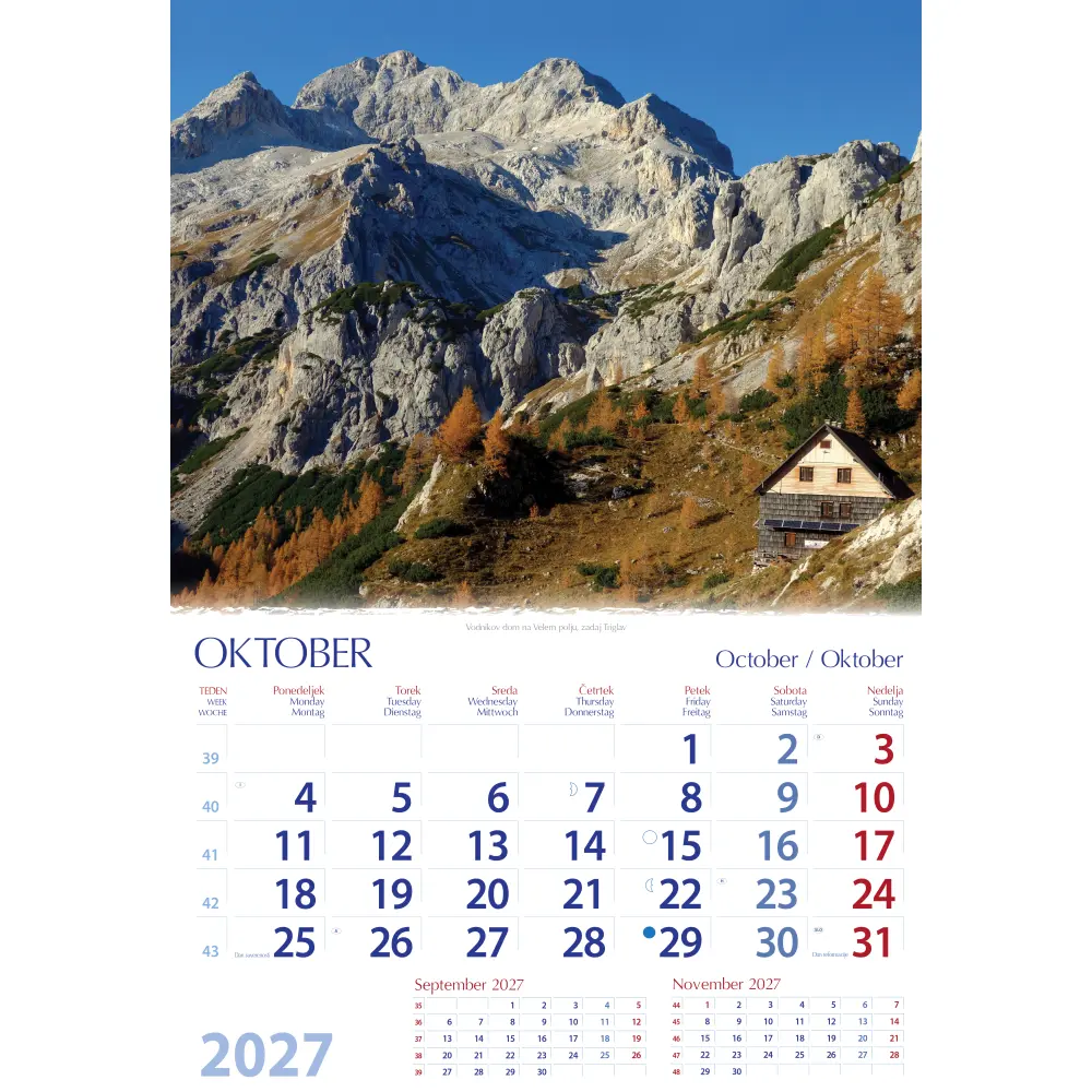KOLEDAR SLOVENSKE GORE 2027