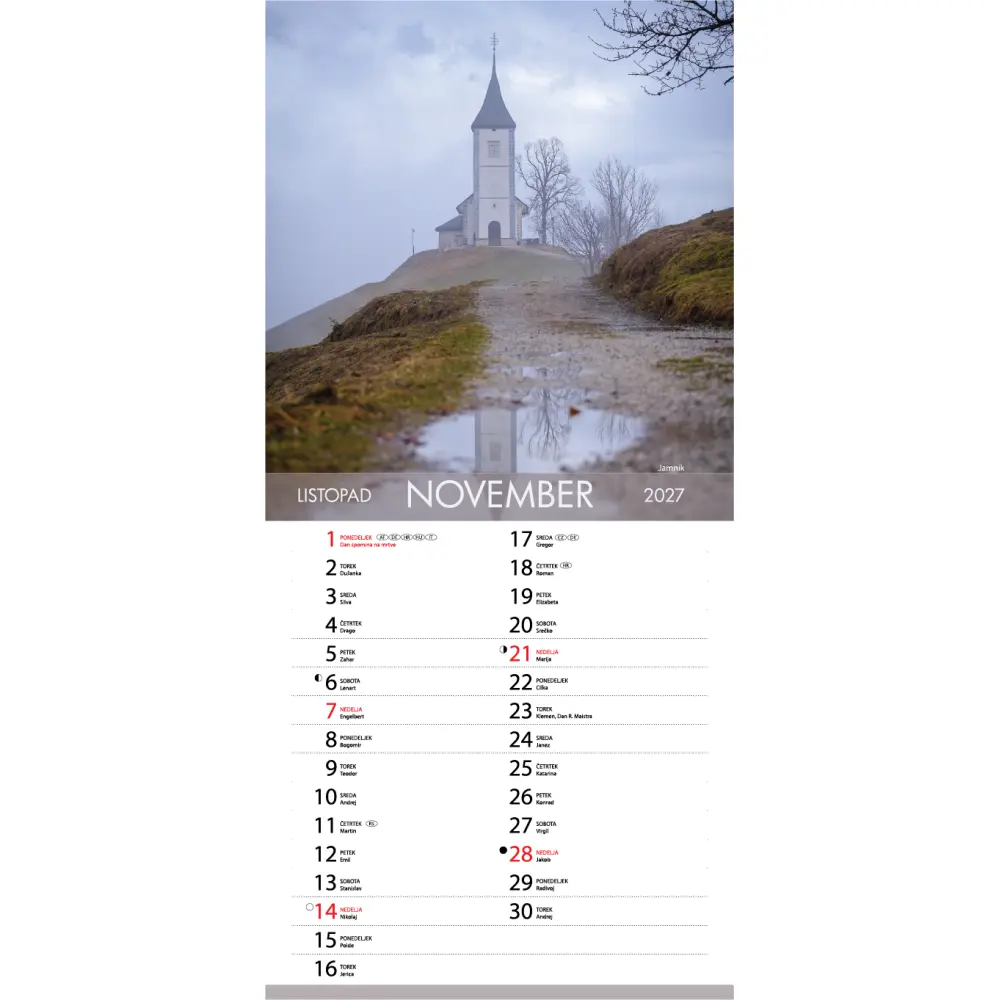 KOLEDAR ČUDOVITA SLOVENIJA 2027