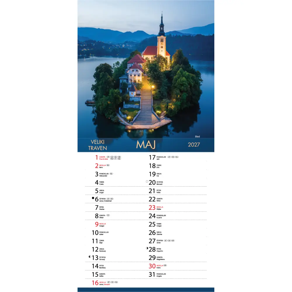 KOLEDAR ČUDOVITA SLOVENIJA 2027