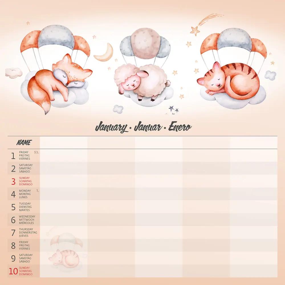 KOLEDAR FAMILY PLANNER 2027