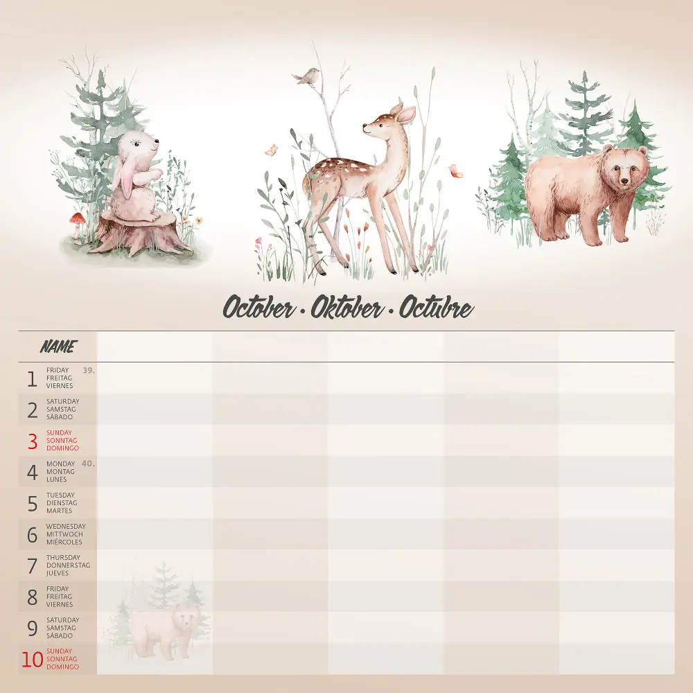 KOLEDAR FAMILY PLANNER 2027
