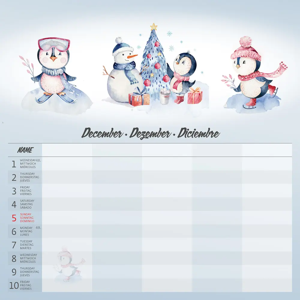 KOLEDAR FAMILY PLANNER 2027