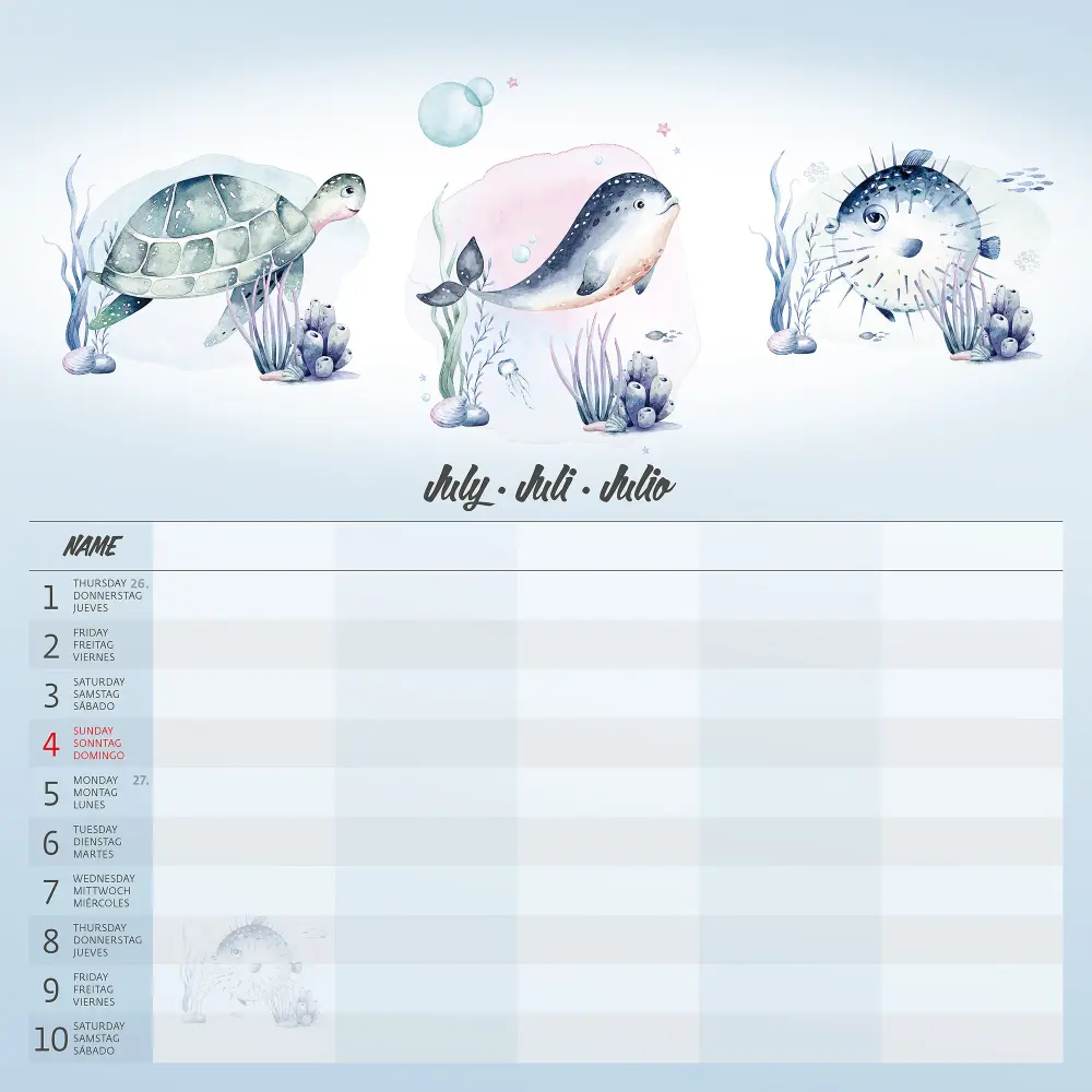KOLEDAR FAMILY PLANNER 2027