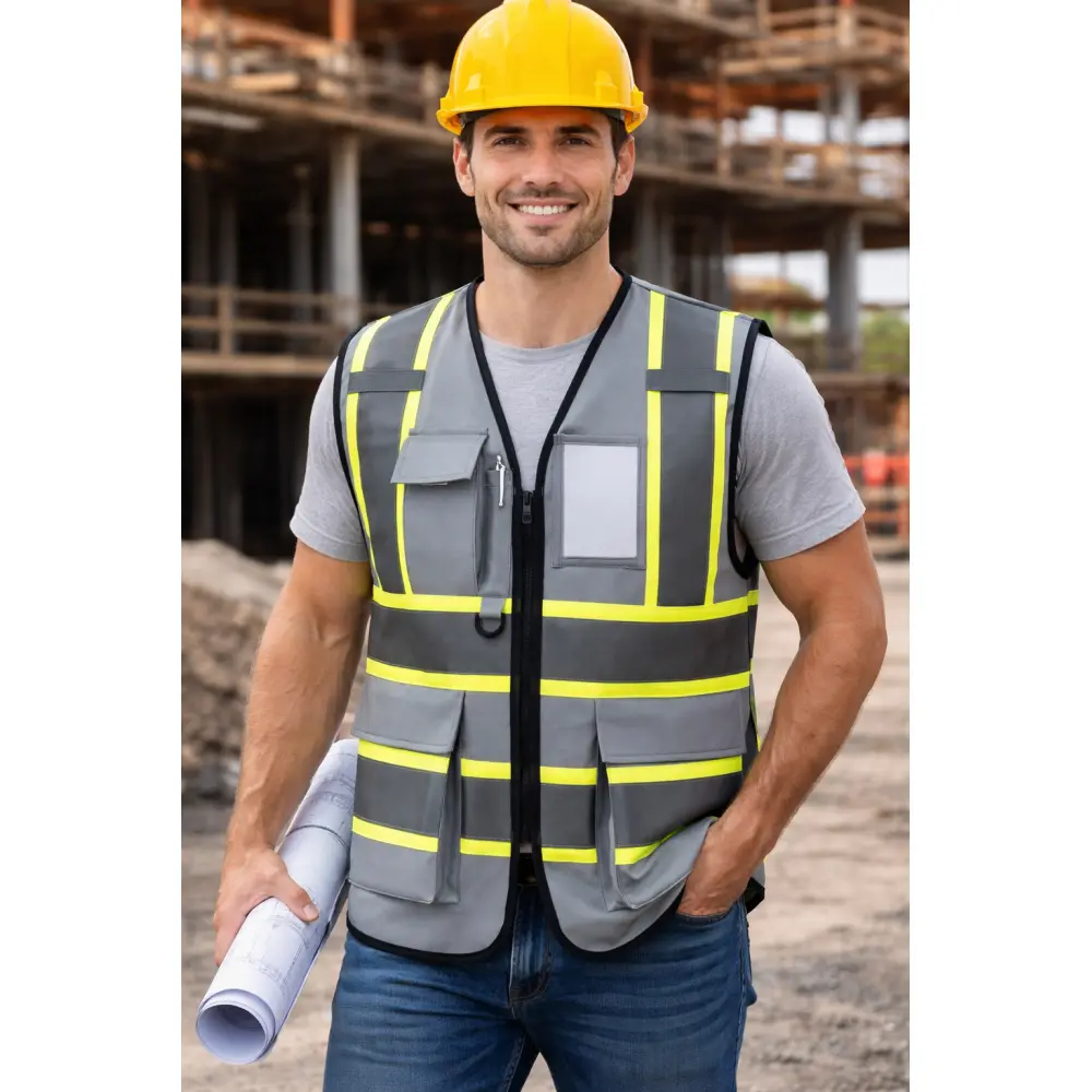 Odsevni brezrokavnik Hi-Vis siva