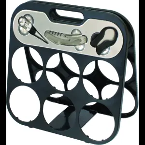 3 delni vinski set z zložljivim stojalom