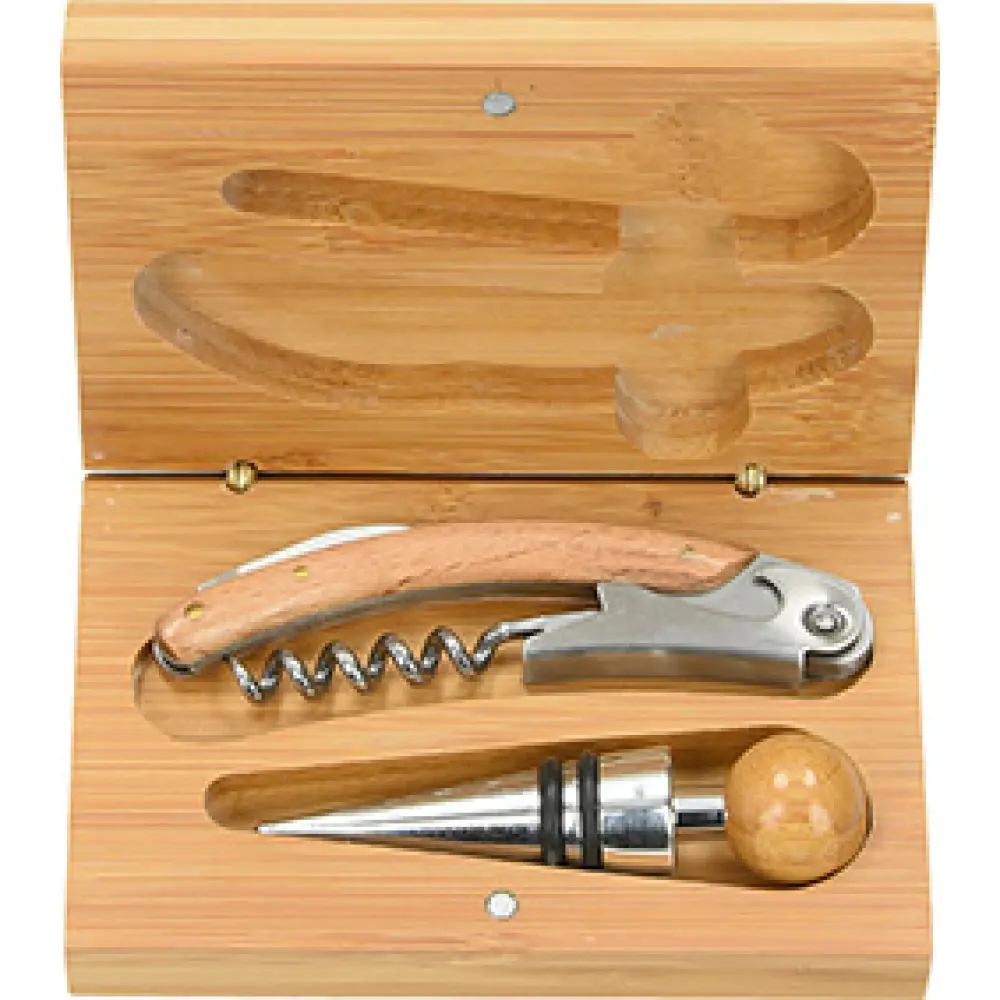 WOODEN WINE SET 2 PCS KERNER