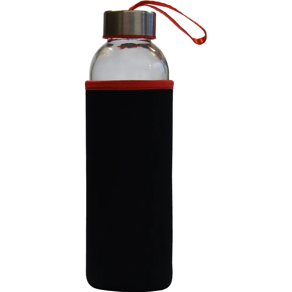 Steklenička STREAM 500ml črna/rdeča