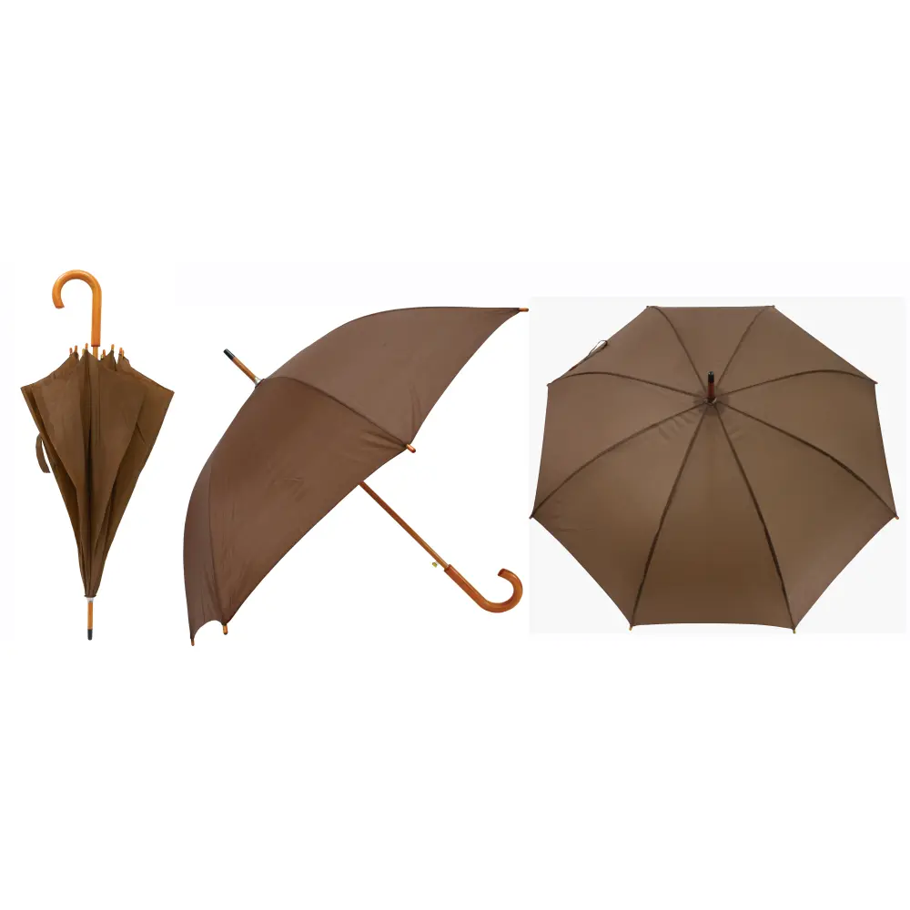 Klasični dežnik Zeus z lesenim ročajem