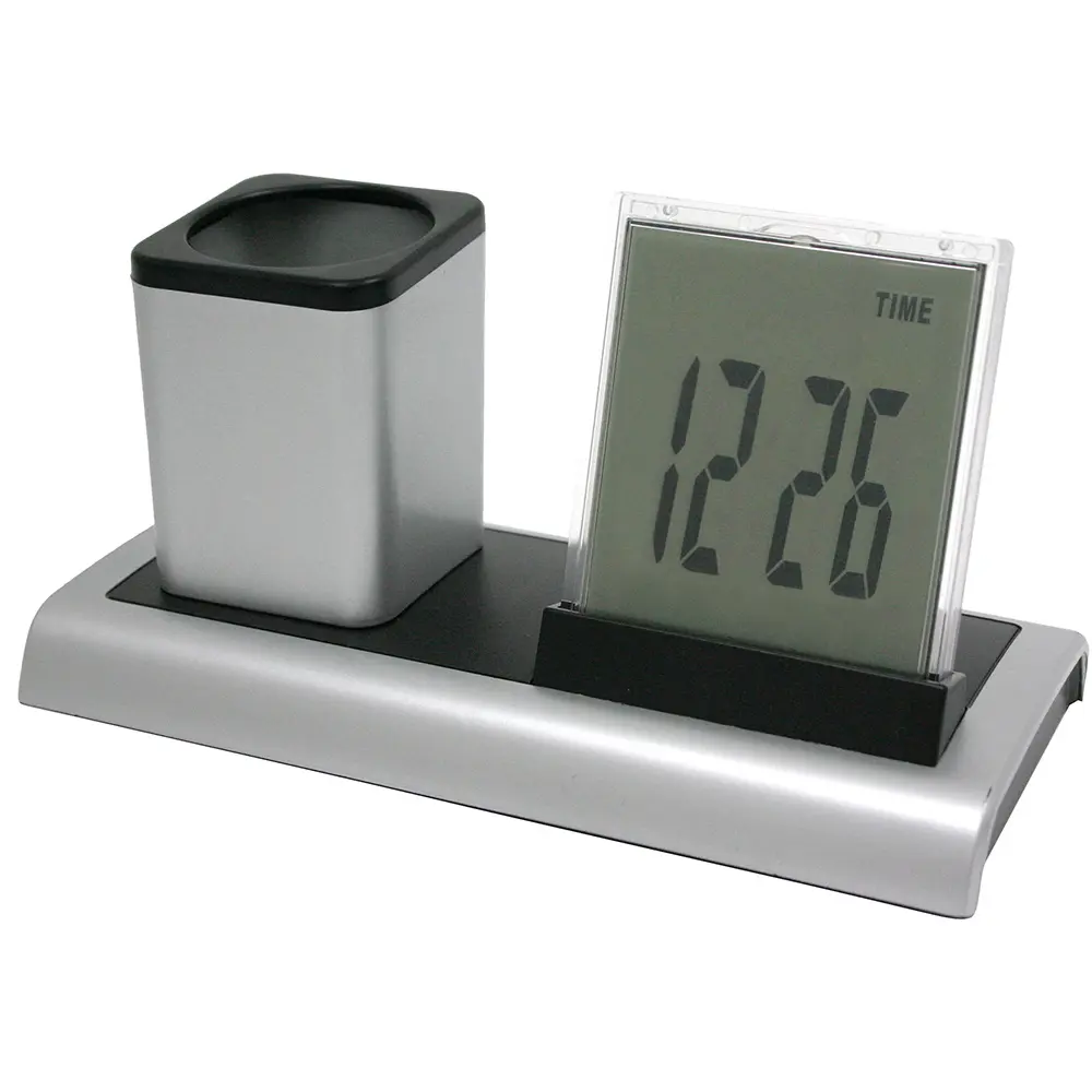 Namizna večnamenska digitalna ura z lonč