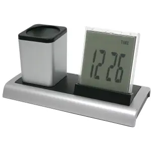 Namizna večnamenska digitalna ura z lonč