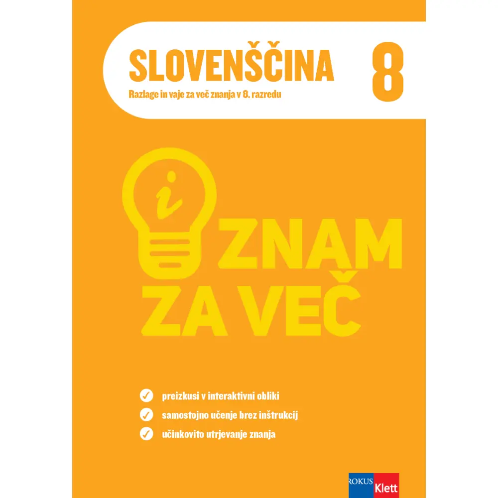 iZnam za več - Slovenščina 8