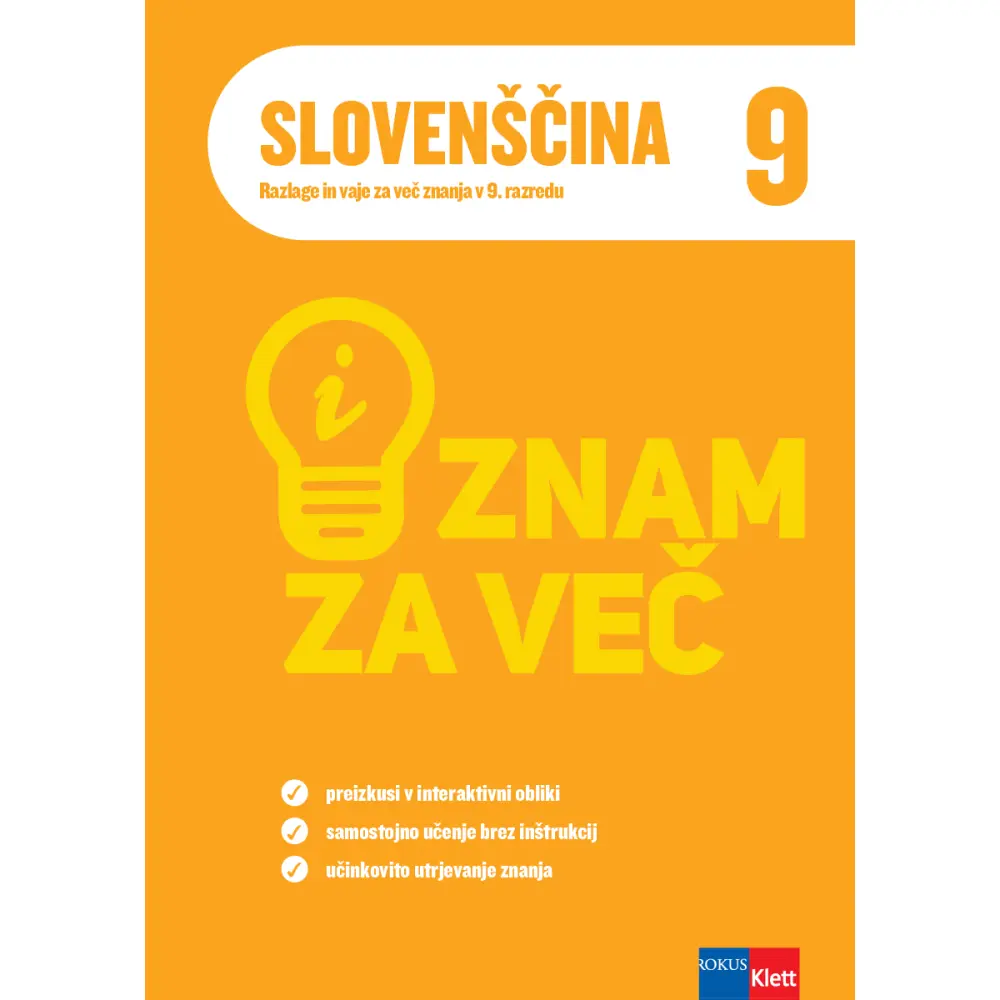 iZnam za več - Slovenščina 9