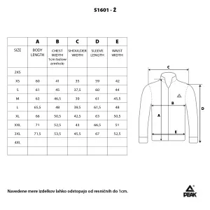 Ženska jopa Peak NK S1601