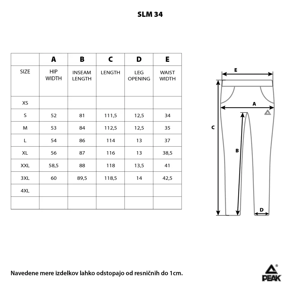 Moške hlače Peak SLM-34
