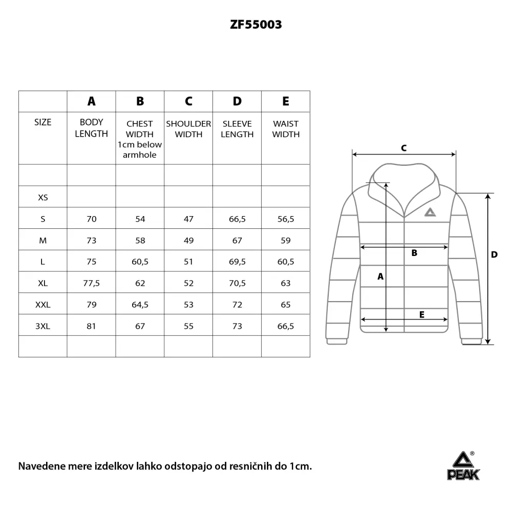 Moška jakna Peak ZF55003