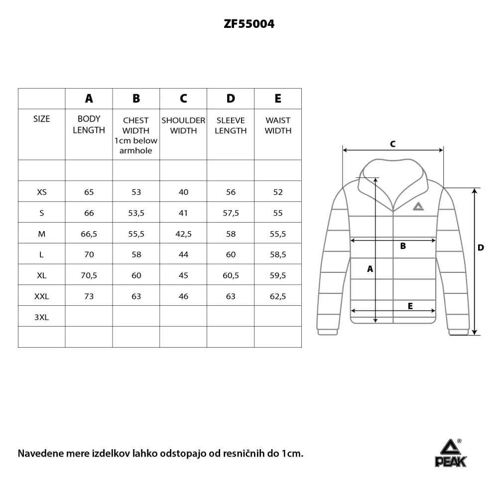 Ženska jakna Peak ZF55004