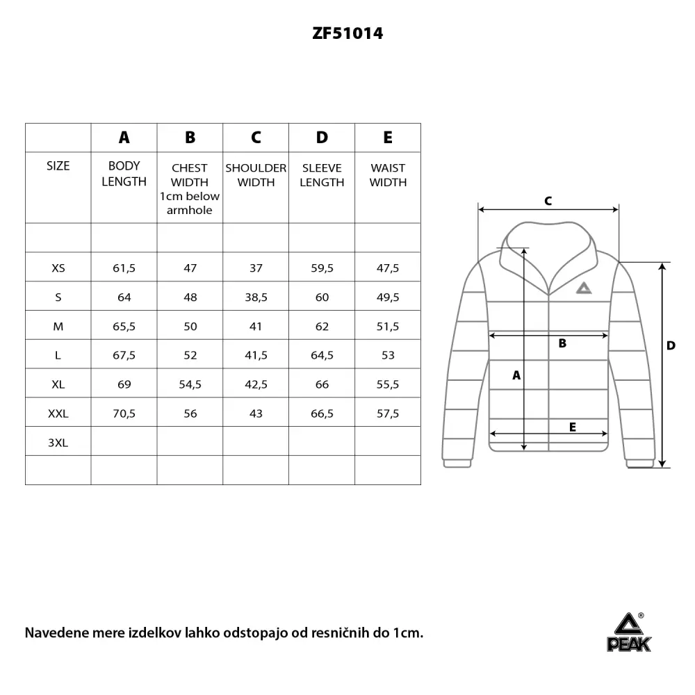 Jakna s kapuco Peak ZF51014