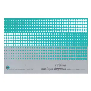 Obrazec Prijava nastopa dopusta 5400