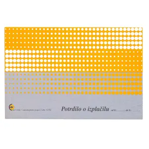 Obrazec Potrdilo o izplačilu A6, 5270