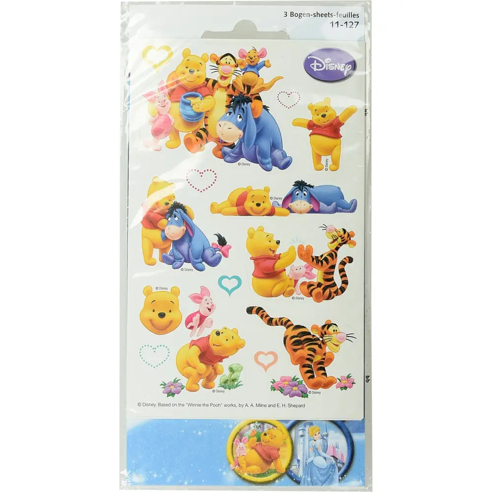 NALEPKE WINNIE POOH S SRČKOM
